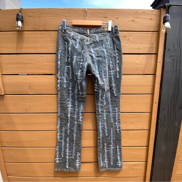 Y2K super low rise distressed Enyce jeans - Picture 2 of 3
